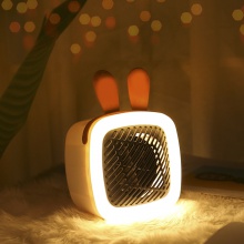新款创意夜灯迷你桌面暖风机速热取暖器家用小型电暖器暖脚热风机