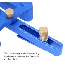 木工定位器 铝合金直孔打孔器带刻度钻孔定位器 圆木榫DIY工具定